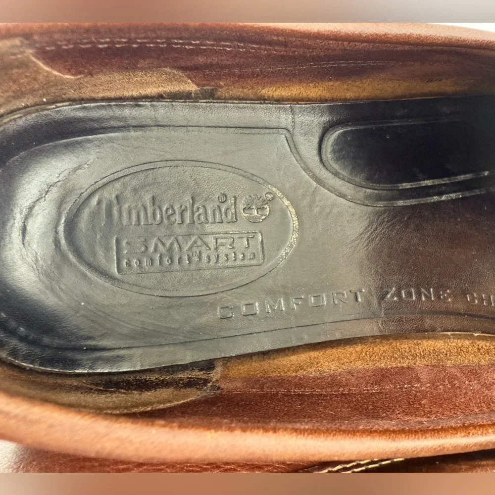 Timberland Smart Comfort System Brown Leather Loafer Shoe Dress Casual Men 10